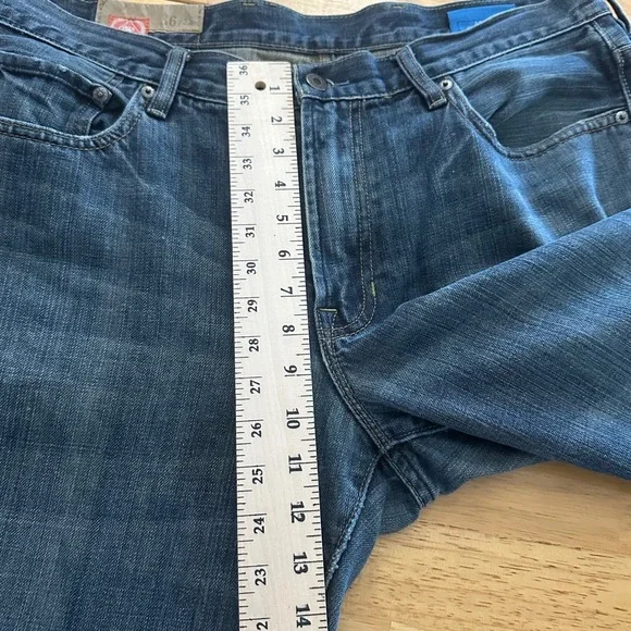 GAP Jeans Loose Straight Fit Mens Dark Blue Denim Pants Size 36x32 RN 54023 - Picture 7 of 11